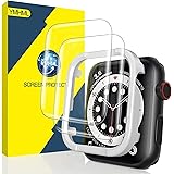 Amazon.com: Dome Glass for Apple Watch Series 6 (44mm) Tempered Glass  Screen Protector [Liquid Dispersion Tech] With Case for Apple Watch 4,5,6 -  Two Pack : Cell Phones \u0026 Accessories