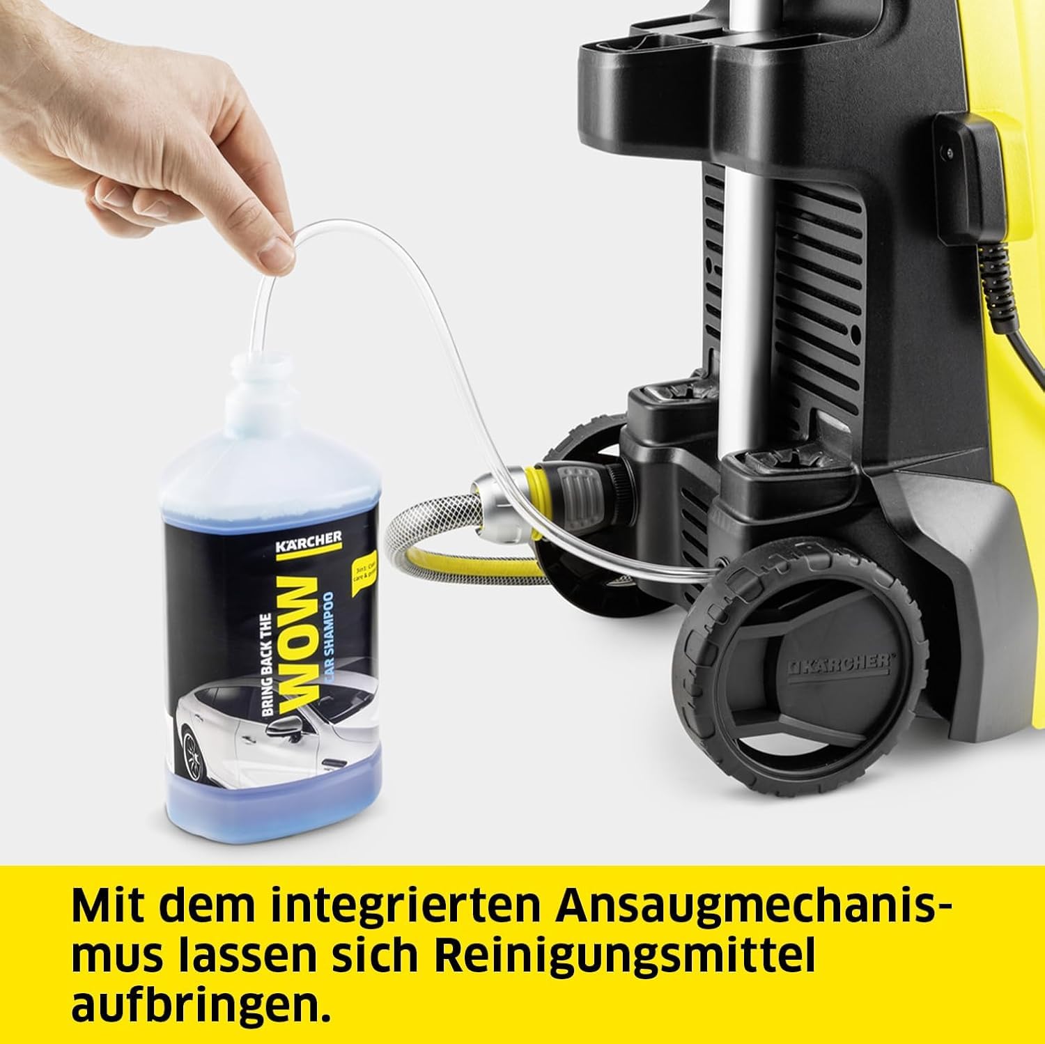 Kärcher Hochdruckreiniger K 4 Classic Home, Druck: max. 130 bar, Fördermenge: 420 l/h, Fläche: 30 m²/h, Wasserfilter, Gewicht: 4,6 kg, Hochdruckpistole, Dreckfräser, Strahlrohr, Home Kit 6