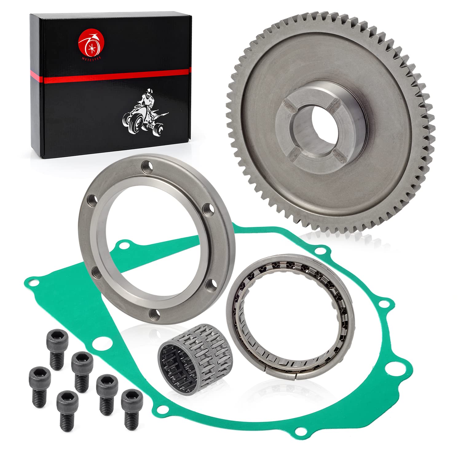Photo 1 of Starter Clutch+One Way Bearing+Gear Idler Kit For YAMAHA 1987-2014 Raptor Warrior Big Bear Moto 4 350 YFM350 1994-1998 Kodiak 400
