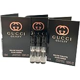Gucci Guilty Sample Perfume Women Sample EDT Spray 1.5 ml / 0.05 oz Small travel size - set of 3