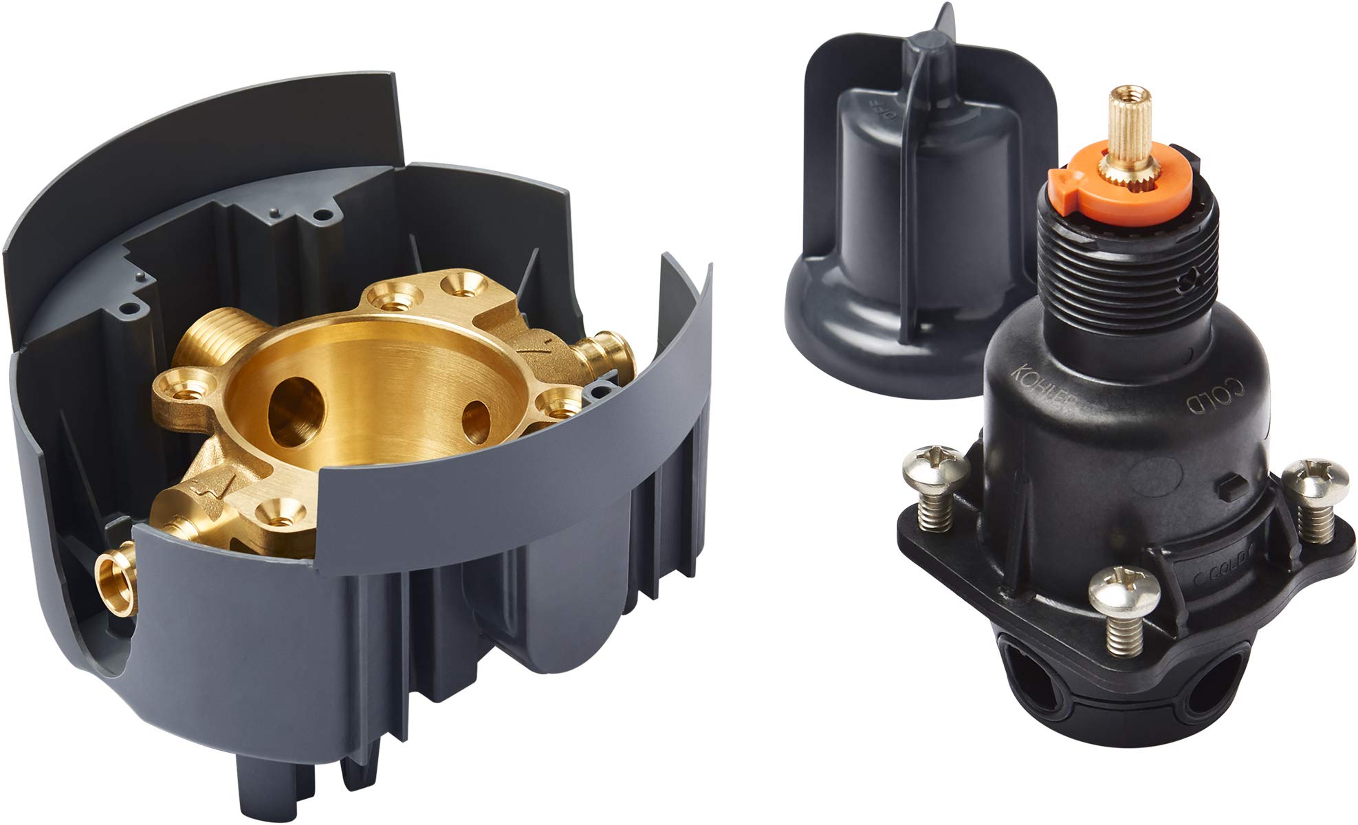 Photo 1 of KOHLER P8304-PX-NA Rite-Temp Valve Body and Pressure-Balancing Cartridge Kit with PEX Crimp Connections, Project Pack Includes 12 Per Case