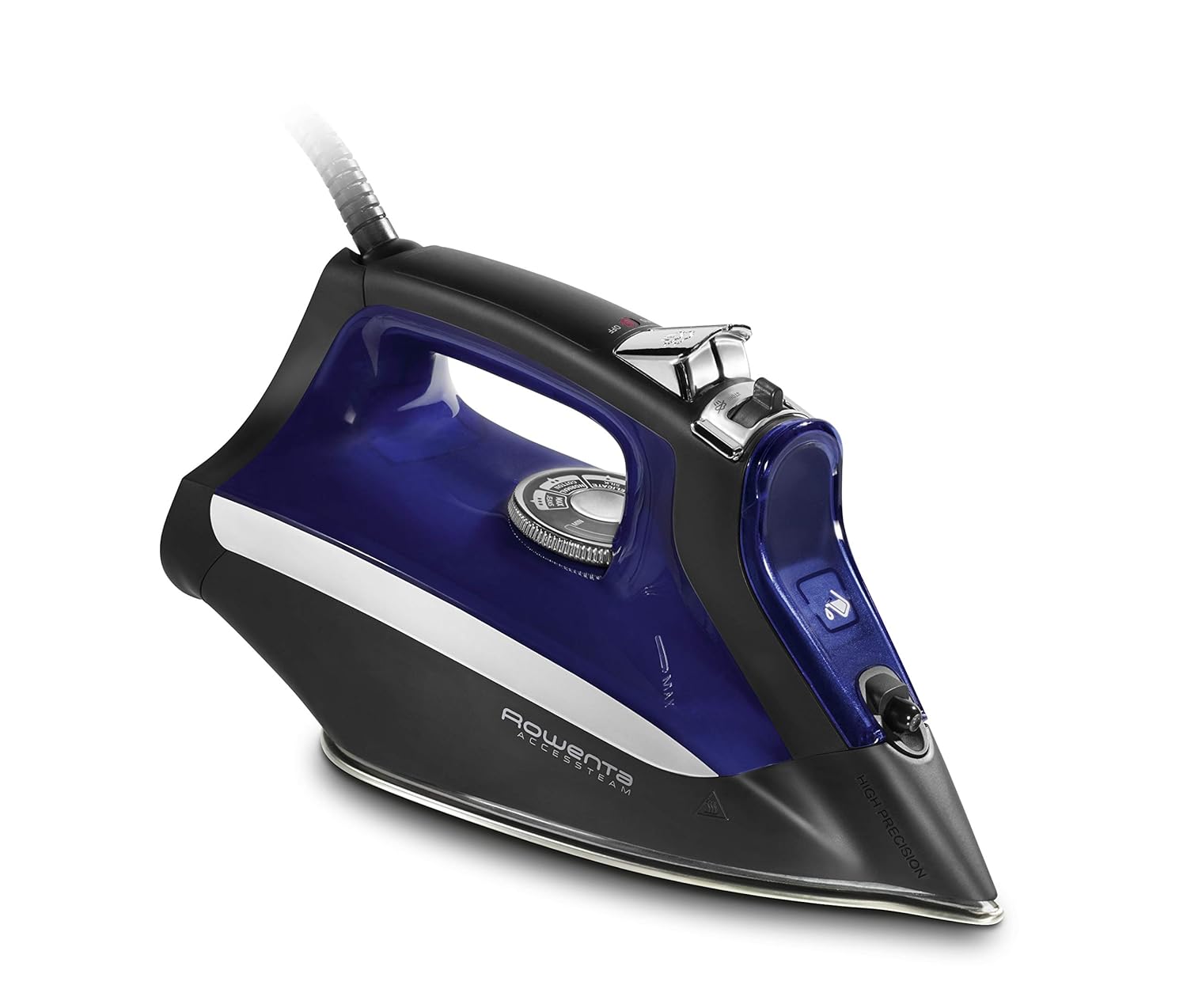 Rowenta DW2160 Acces Steam Iron with Anti Drip System and Auto Shutoff, 1700-Watts, Blue