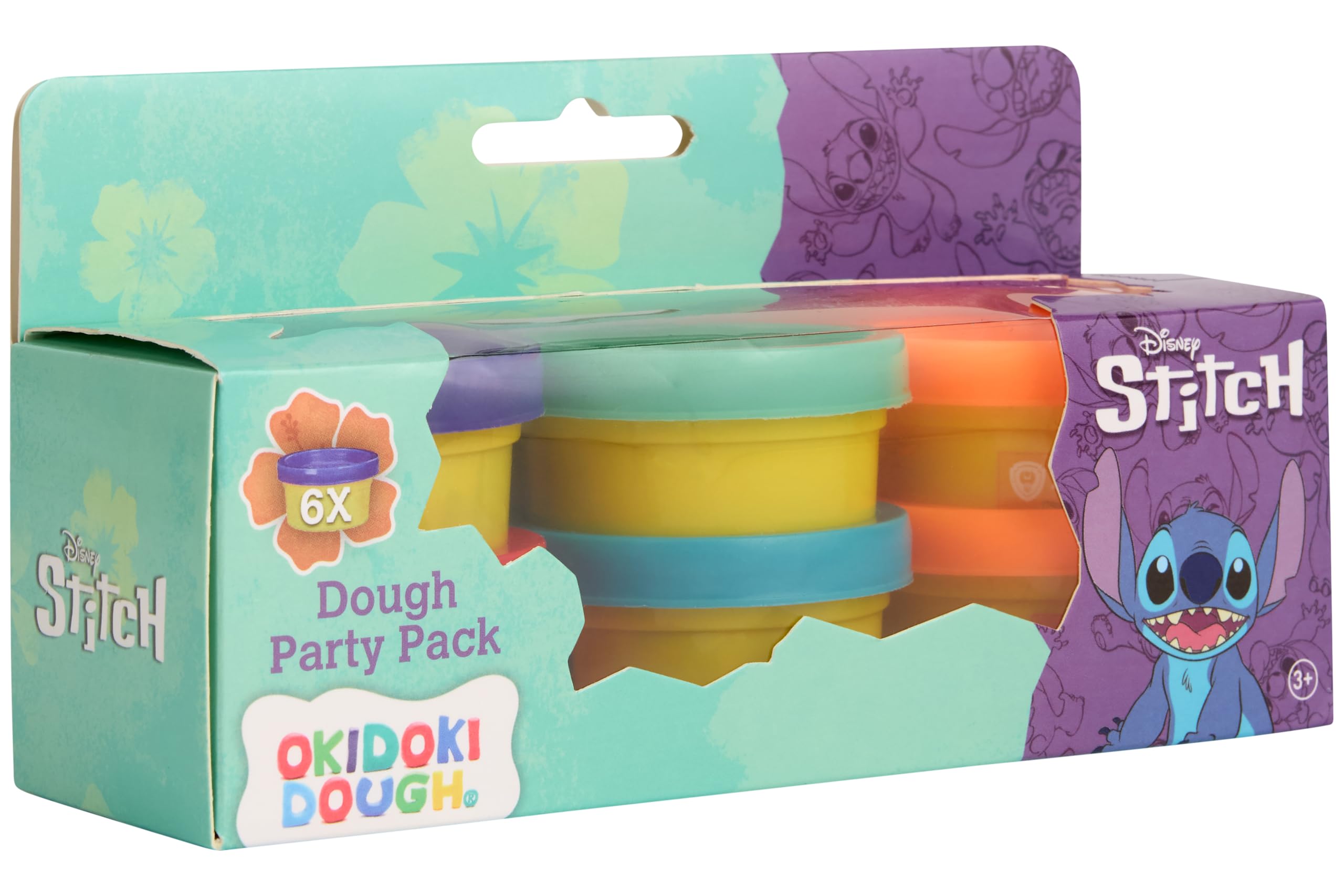 Disney Stitch Set of 6 Colorful Modeling Boxes Creative Toy for Girls Non-Toxic Modeling Clay for Kids Fun DIY Pattern Lilo & Stitch