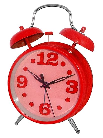 Westclox 75007R Red Metal Twin Bell Alarm Clock