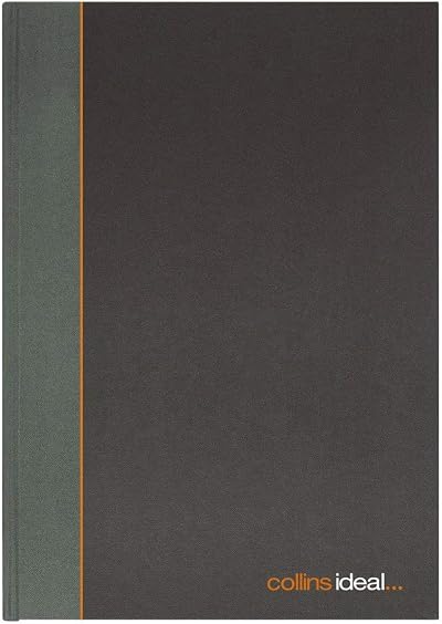 Collins Ideal A4 Cashbook Double Cash 192 Pages Black 6424