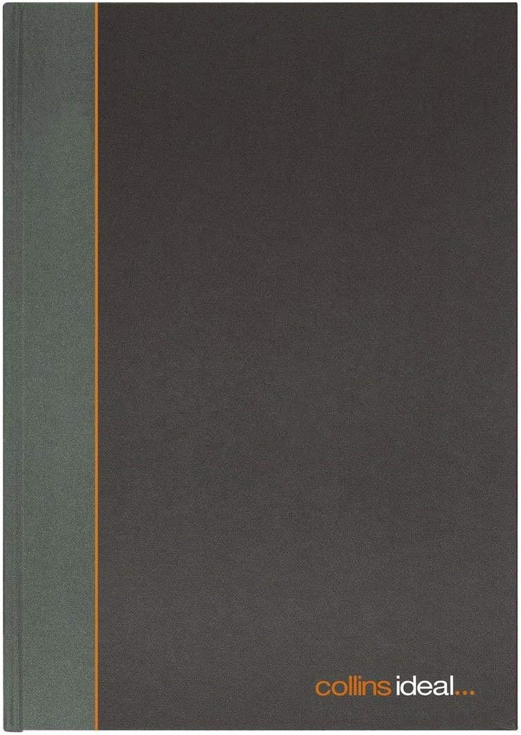 Collins Ideal A4 Cashbook Double Cash 192 Pages Black 6424