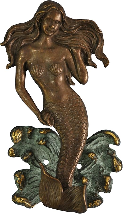 Amazon Com Mermaid Door Knocker Made In Brass Metal For Your Door Home Kitchen