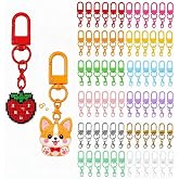 72Pcs Colorful Swivel Snap Hook Keychain Clips, 12 Color Lobster Claw Clasps for DIY Crafts, Jewelry Making &amp; Bag Charms