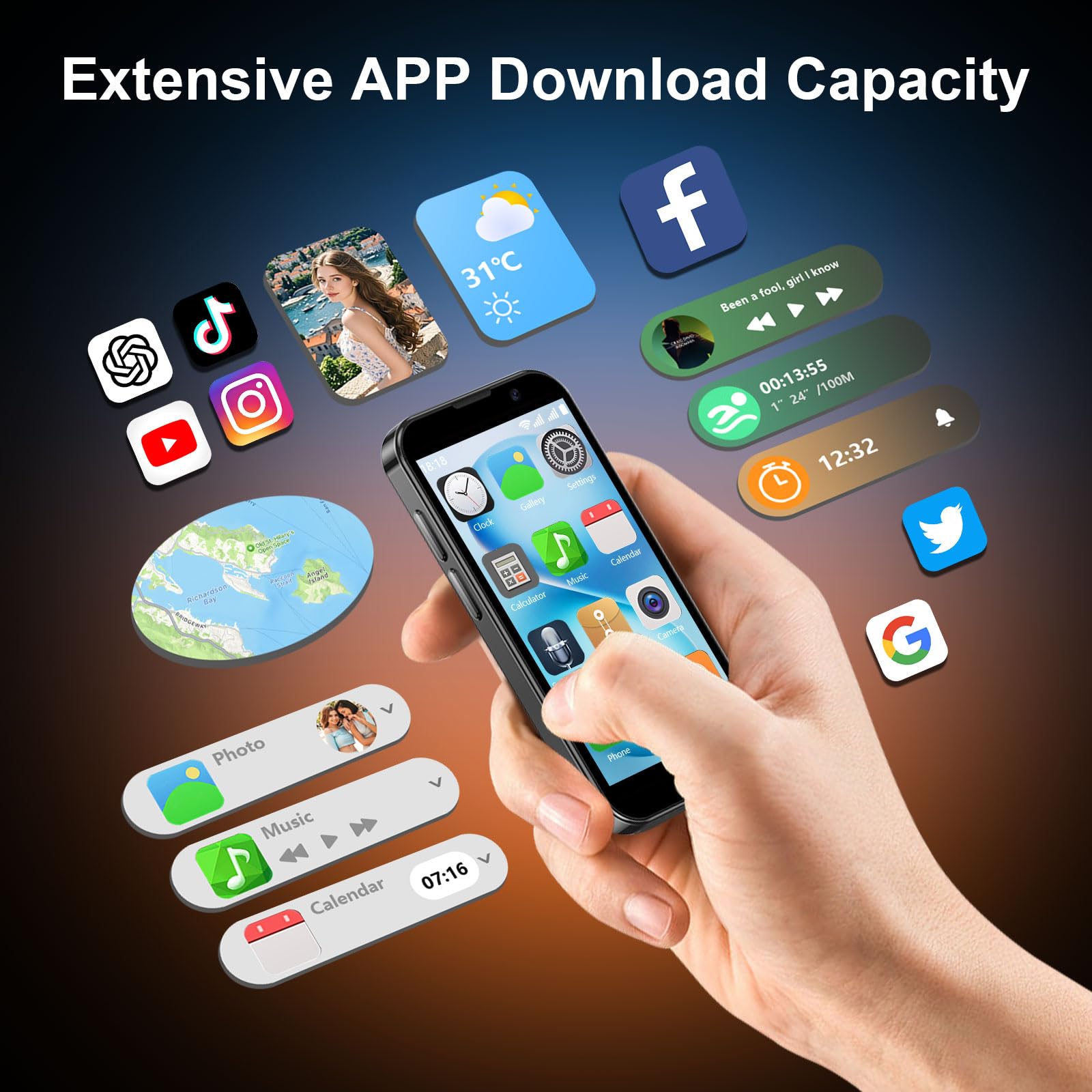 Mini Phone Unlocked World's Smallest 3.0