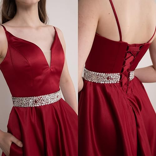 strapless open back dress Blue Lace Applique Homecoming Dresses Chiffon Short Prom Dress SD1642   Viniodress