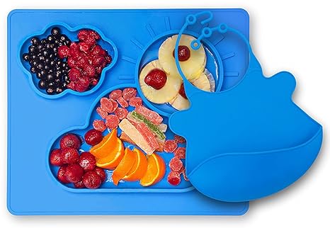 Kenley - Mantel individual de silicona con ventosa para bebés ...