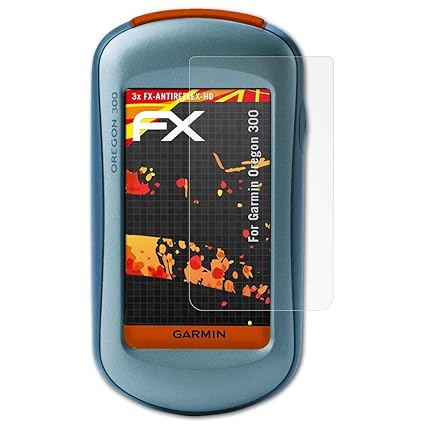 atFoliX Schutzfolie kompatibel mit Garmin Oregon 300 Displayschutzfolie, HD-Entspiegelung FX Folie (3X)