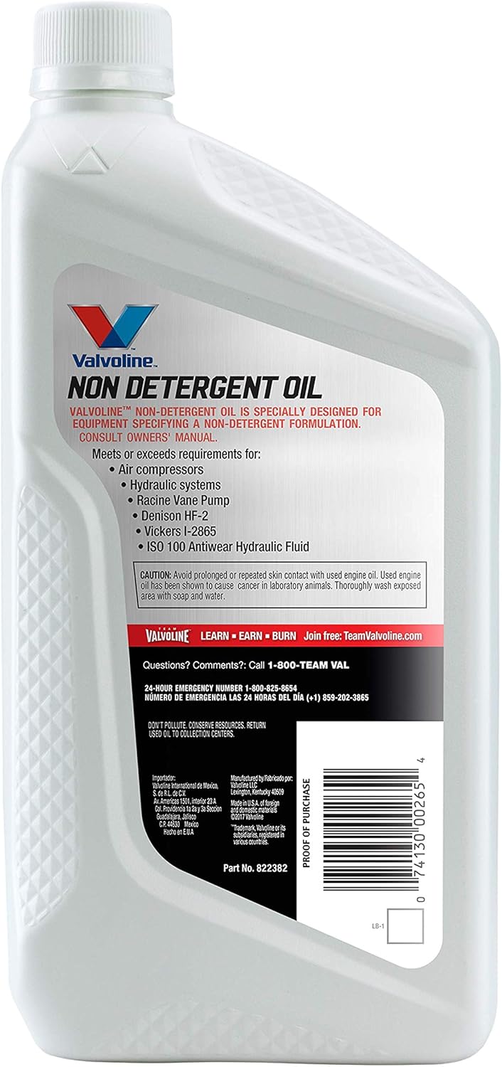 Amazon Com Valvoline 822382 Cs Daily Protection Non Detergent Sae 30 Conventional Motor Oil 1 Qt Case Of 6 Automotive