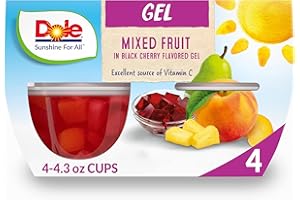 Dole Fruit Bowls Mixed Fruit in Black Cherry Flavored Gel (Pineapple, Peaches & Pears), Back To School, Gluten Free Healthy S