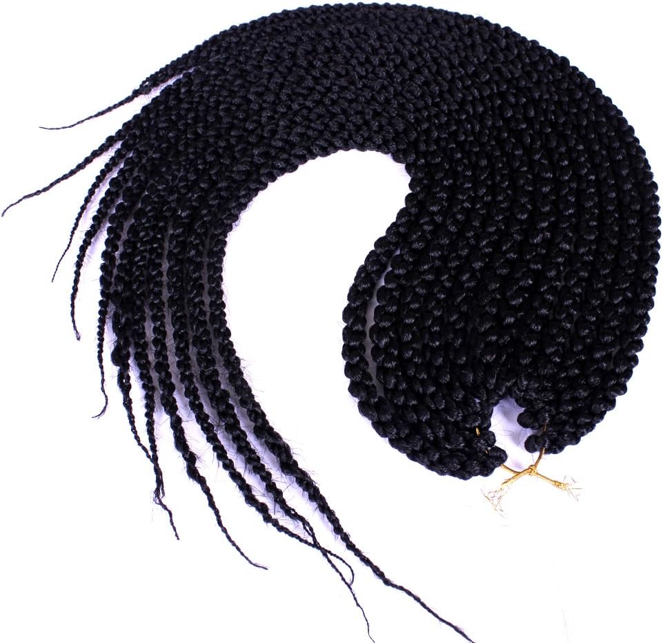 Furice African Crochet Twist Braids Hair Extensions Havana Hair Style 3D Cubic Twist 22inch 1Piece1b:Nature Black