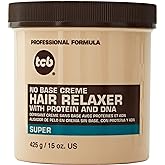 TCB No Base Creme Hair Relaxer with Protein and DNA Super 15.oz