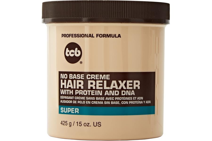 TCB No Base Creme Hair Relaxer with Protein and DNA Super 15.oz