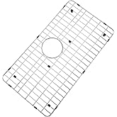 MONSINTA Kitchen Sink Grid and Sink Protectors, Stainless Steel Sink Grids for Bottom of Kitchen Sinks, 26" x 14" with Rear Drain for Single Bowl Sinks