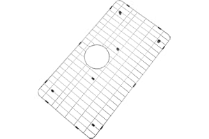 MONSINTA Kitchen Sink Grid and Sink Protectors, Stainless Steel Sink Grids for Bottom of Kitchen Sinks, 26" x 14" with Rear Drain for Single Bowl Sinks