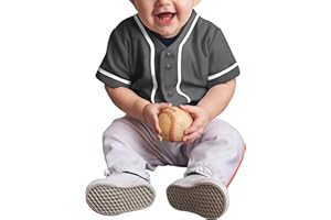 Ma Croix Mx Kids Button Down Baseball Jersey Little League Tee Softball Shirt