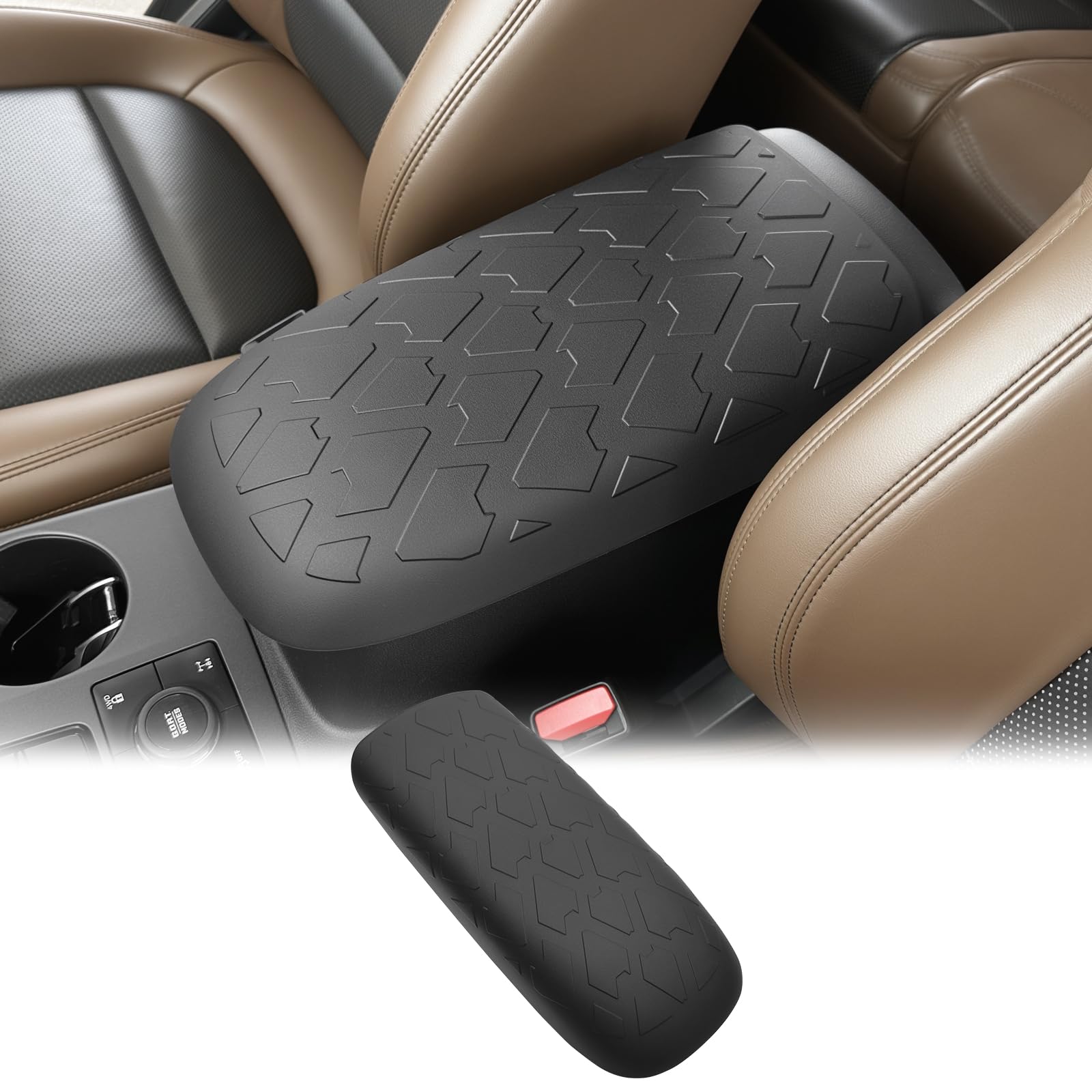 Photo 1 of HUYINPJ Center Console Armrest Cover for 2021-2025 Bronco Sport CX430/2020-2025 Ford Escape Center Console Arm Rest Protector for Bronco Sport/Ford Escape Accessories(Armrest Cover)