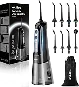 WAFLOO Water Flosser Cordless 8 Tips 4 Modes 300ML Tank IPX7 Travel view 1