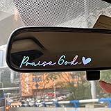 Christian Decal, Rear View Mirror Decal, Faith Car