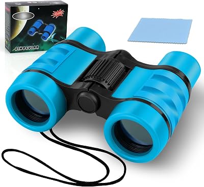 OSDUE Kids Binoculars 4x30 High Resolution Educational Toy for Ages 3-12 Boys
