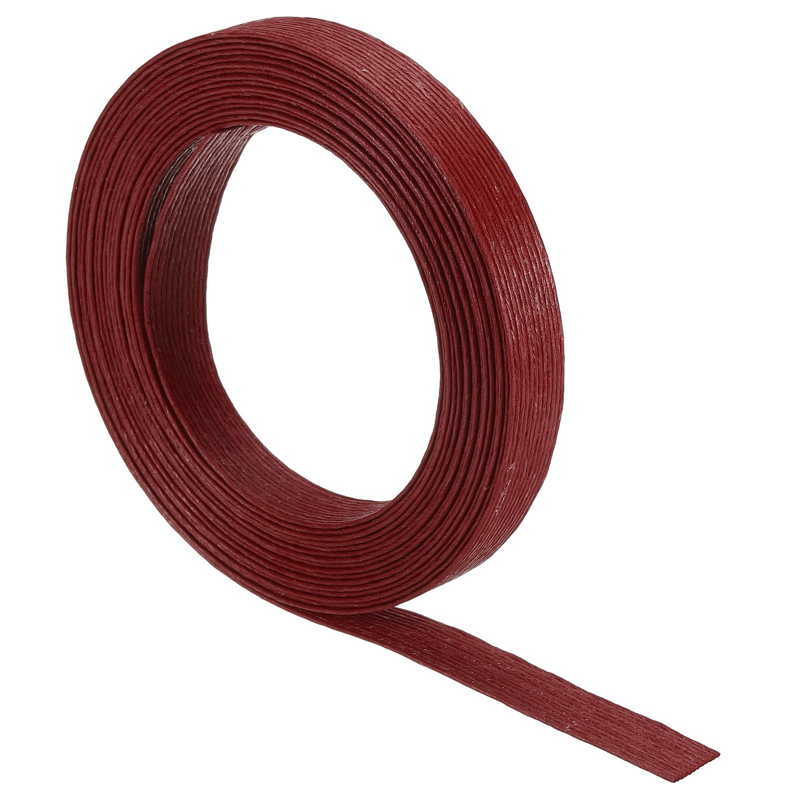 PATIKIL 5.4 Yards x 0.6" Paper Rattan Weaving Cane, 12-Ply Paper Rattan Weave Basket Weaving Supplies for DIY Rattan Woven Making, Burgundy