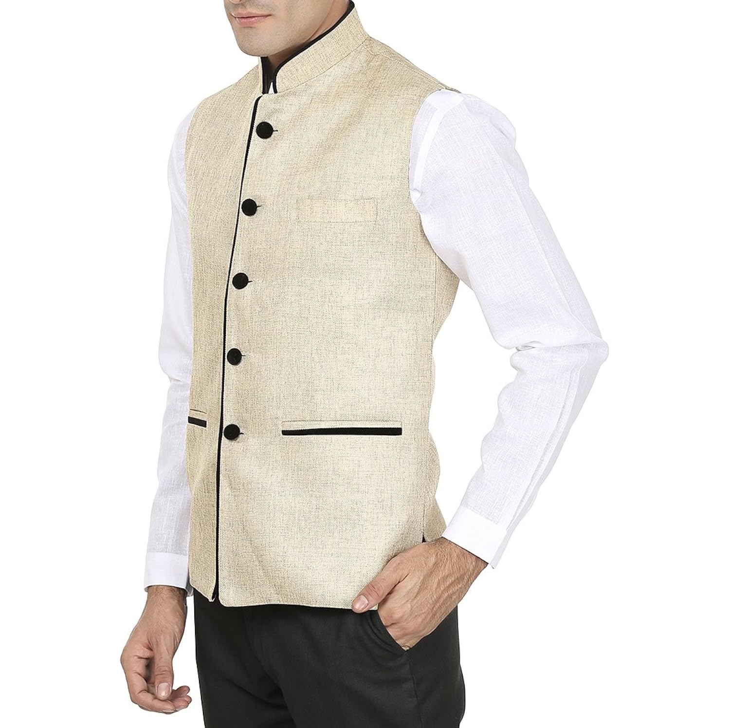 wintage men's rayon waistcoat (multicolour)