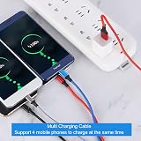Amuvec 4 in 1 USB Charging Cable 3A Nylon Braided for Phone USB C Micro view 3