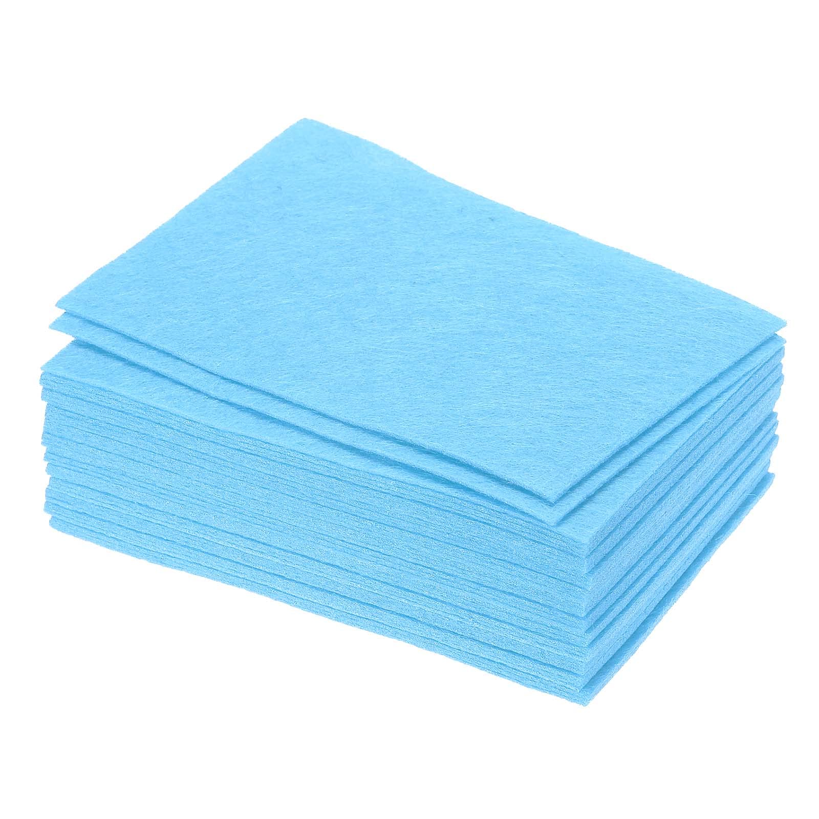 PATIKIL Soft Felt Sheets Fabric Craft Sheets Sky Blue 6 Inch x 4 Inch for DIY, Hobby, Decoration Pack of 36