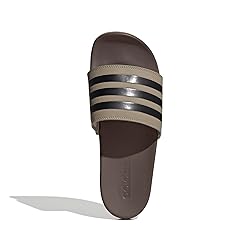 adidas Unisex Adilette Comfort Slide Sandal, Blanch