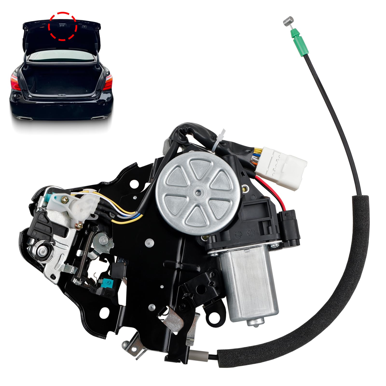 Photo 1 of 64650-50040 Rear Liftgate Latch Actuator Compatible with 2007-2012 Lexus LS460/L, 2008-2012 Lexus LS600H Trunk Lock Actuator Replaces#64650-50030, 6465050040, 6465050030