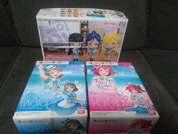Amazon ラブライブサンシャインプラモデル3個セット プチュアライズ フィギュア フィギュア ドール 通販
