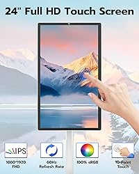 Anweller 24" Portable TV Tablet, Touchscreen