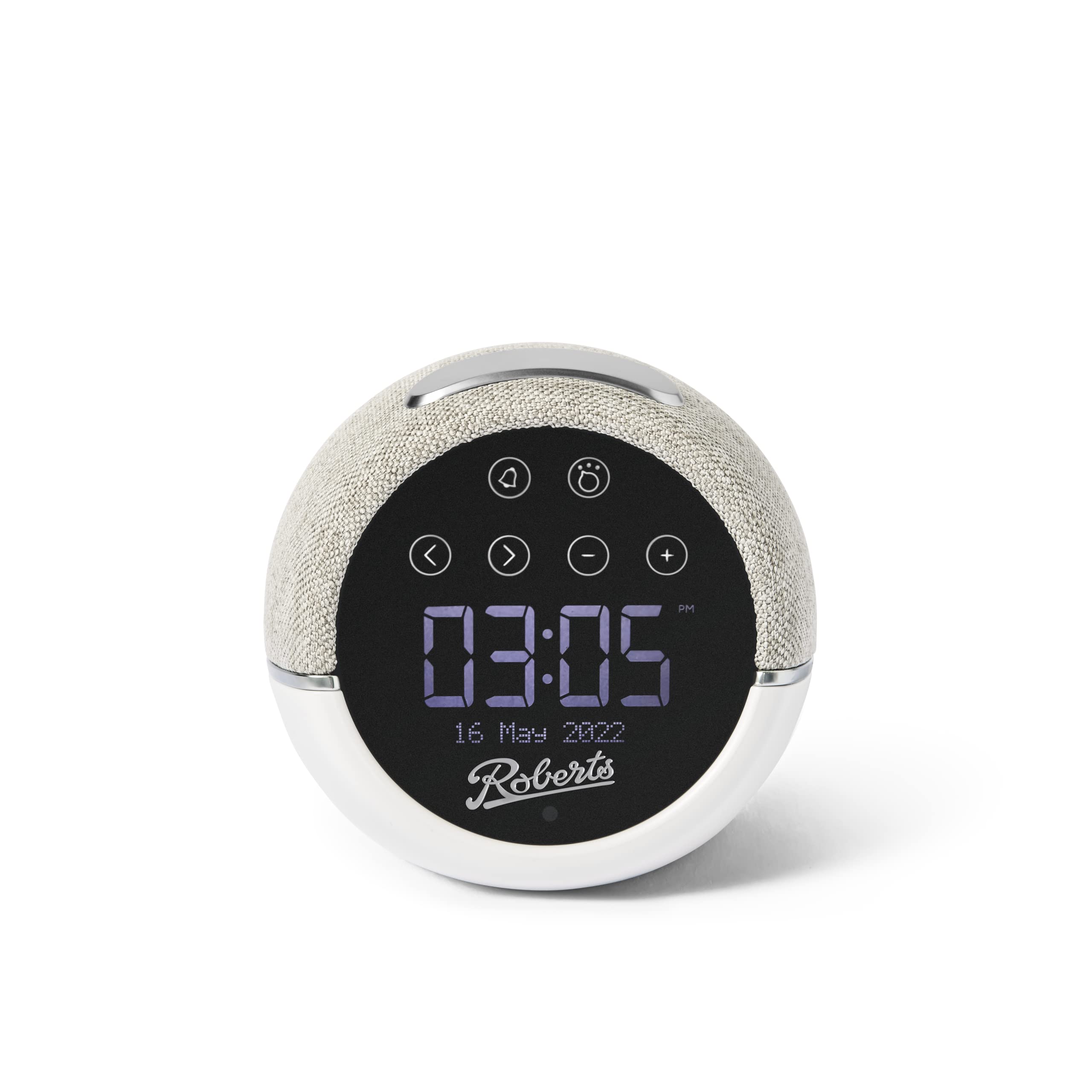 Roberts Zen Plus Wellbeing Digital Alarm Clock Radio with Sleep Sounds and Bluetooth – White