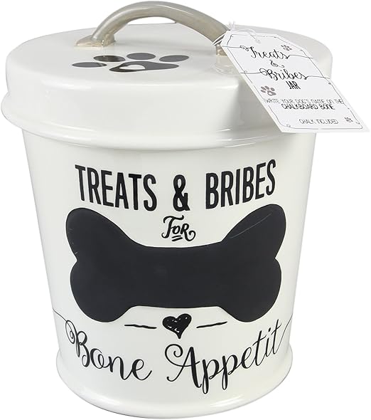 ceramic dog treat jar