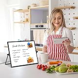 DOLLAR BOSS Magnetic Desktop Whiteboard 30x40cm Double Sided with Stand view 7