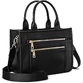 GAEKEAO Tote Bag for Women Work with Zipper Vegan Leather Ladies Travel Shoulder Bags Purses and Handbags Casual Weekender