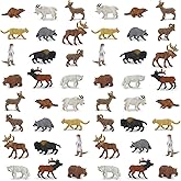 Safari Ltd. North American Wildlife Bulk Bag - Set of Miniature Wildlife Toy Figures - 48 Piece Play Toys for Boys, Girls & Kids Age 3+