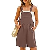ANRABESS Women Summer Short Overalls Loose Fit Romper Casual One Piece Jumpsuits jumper Spring Outfits