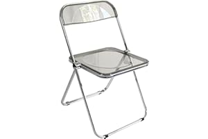 Inspirer Studio Contemporary Bauhaus Style Transparent Folding Chair (Smoke)