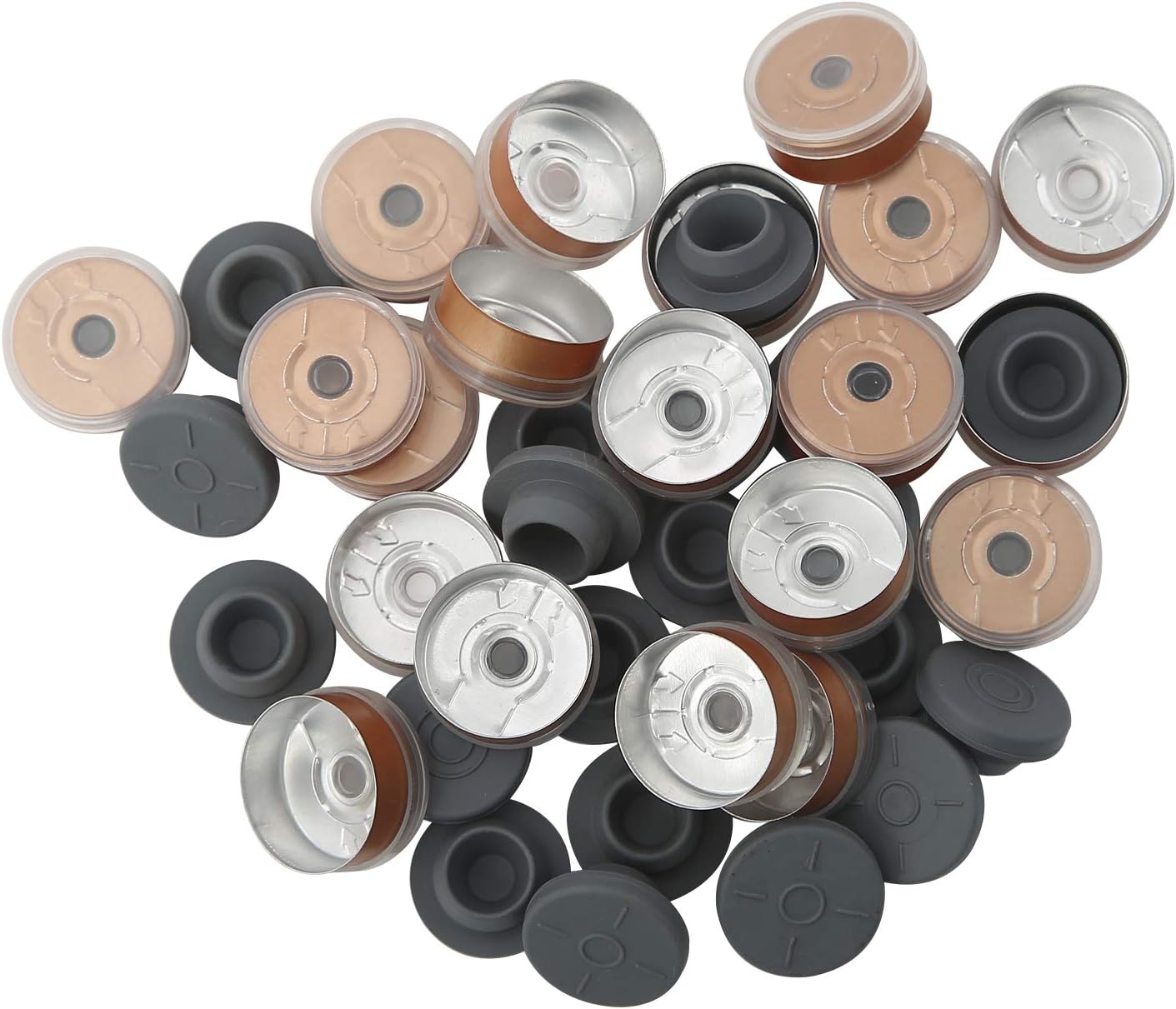 20 mm Vial Crimper Manual Sealer Hand with 10 Set of 10ml Vials