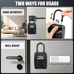 Key Lock Box, Large Key Lock Box with Code, Key