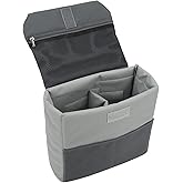 lvifloae Camera Insert for Backpack Organizer Protective Bag Waterproof Camera Insert Bag Shockproof Camera Inner Case Bag for SLR Camera Lenses Flashes (Yellow S) (S)