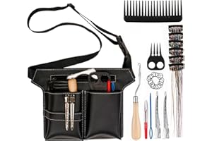COZFUR Horse Braiding Kit Braiding Supplies with Tool Bag Horse Grooming Set for Show Party