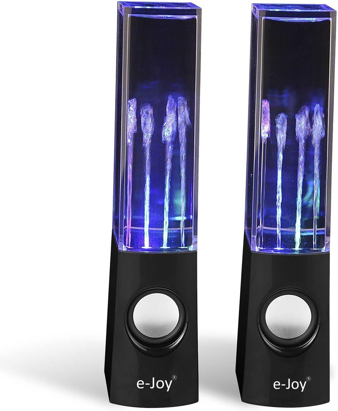 LEDMart Water Dancing Speakers Audio Player Computer Speaker Music Box (Black)
