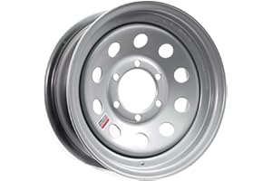 WHEELS EXPRESS INC 16" TRAILER STOCK UTILITY 6 LUG SILVER MOD WHEEL WHEELS RIMS 6X5.5
