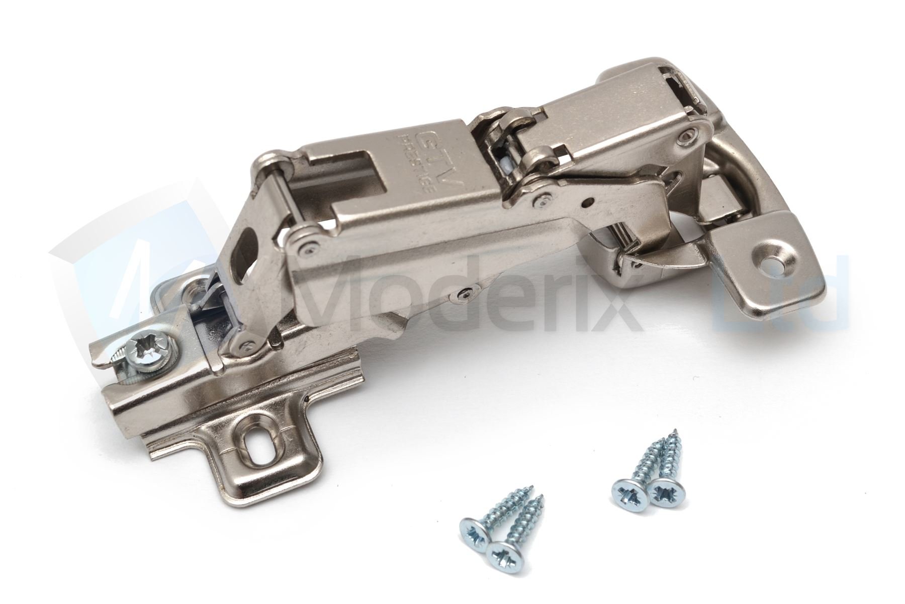 35mm 165 Degree Kitchen Cabinet Wardrobe Door Hinge Angular + Screws by GTV